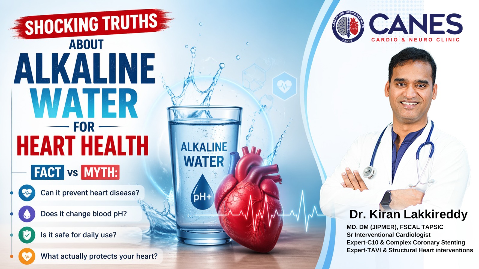 alkaline water-heart health | Dr kiran Lakkireddy