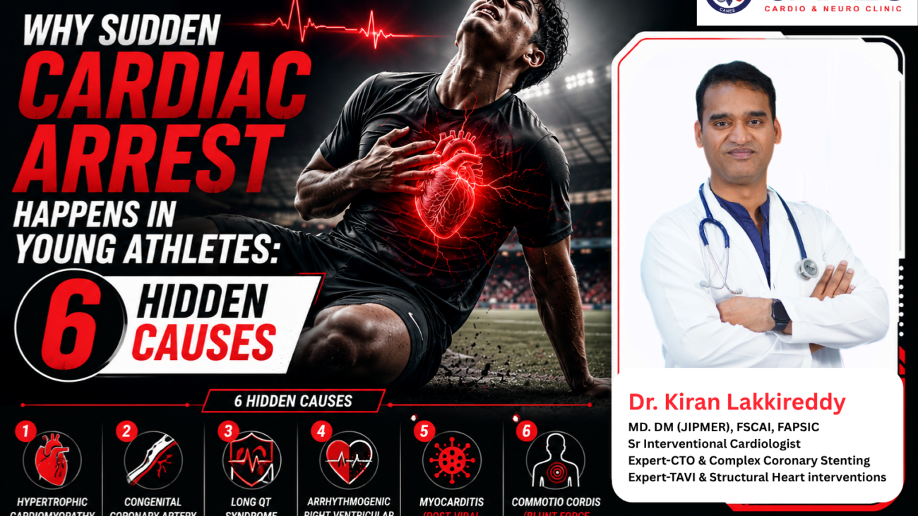 Sudden Cardiac Arrest in Young Athletes- Dr Kiran Lakkireddy Cardiologist